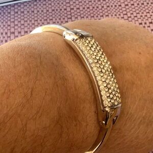 Park Lane Rave Bracelet Clear Swarovski Crystals Plus size Bangle